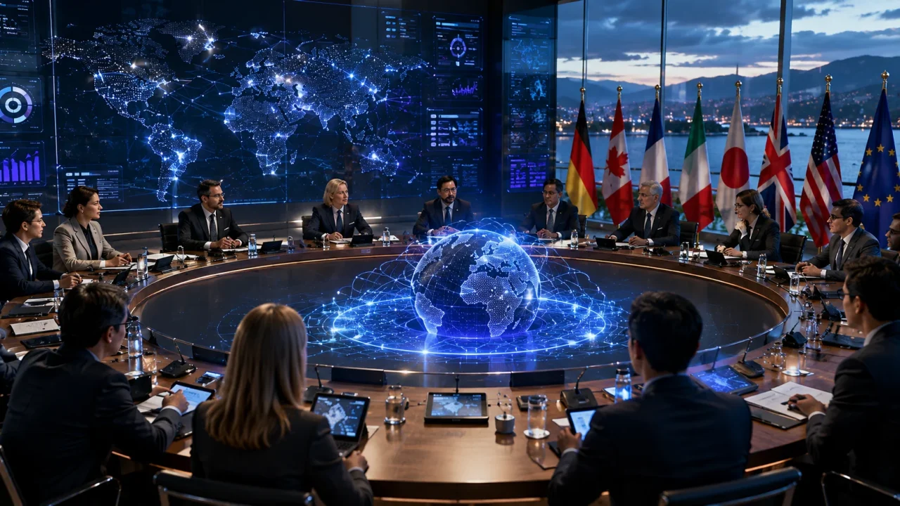 Liderii OpenAI, Google și Anthropic participă la summitul G7 pentru a discuta reglementarea, siguranța și viitorul inteligenței artificiale la nivel global.